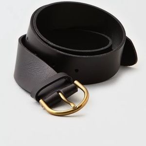 Rare SOLDOUT AEO HIGH Waisted leather Belt Black